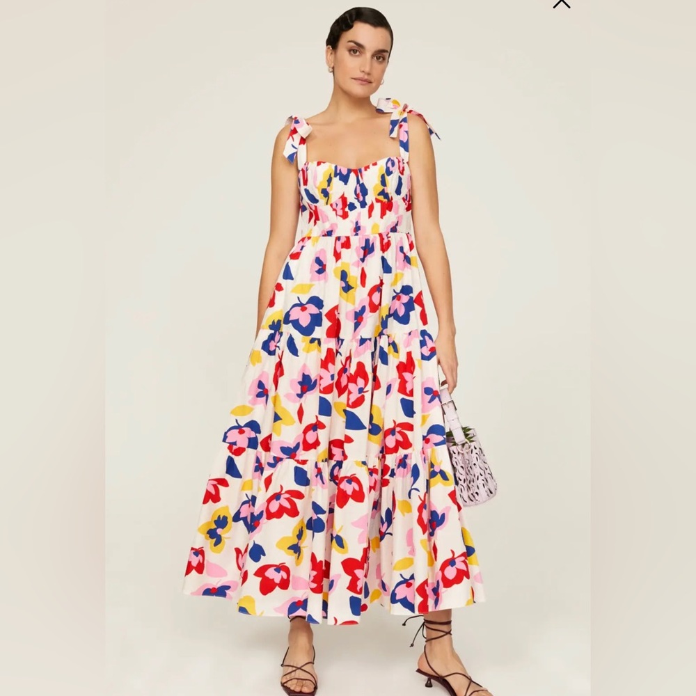 Kate spade summer floral tiered dress 100% cotton